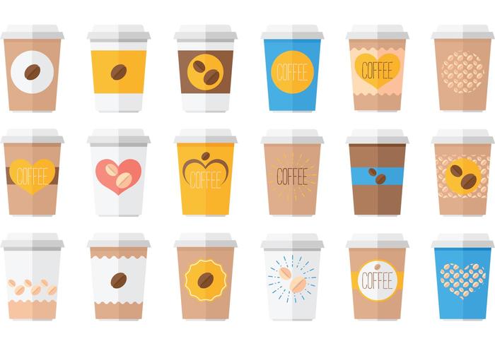 Iced Coffee Drink Vector Pack