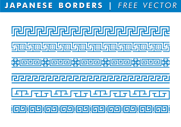 Japanese Borders Free Vector