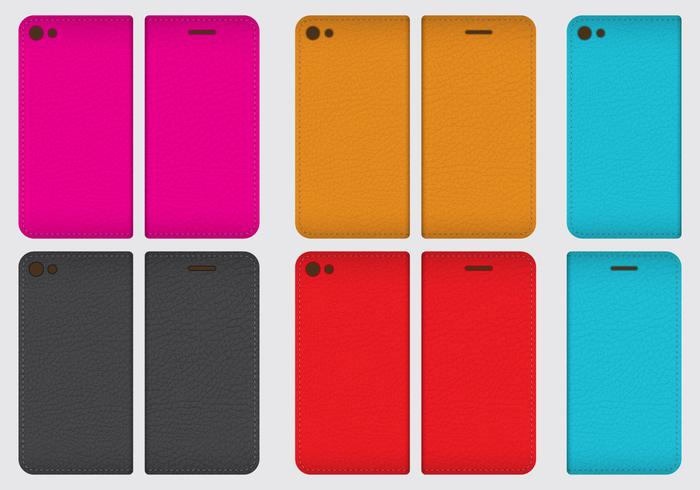 Leather Phone Cases vector