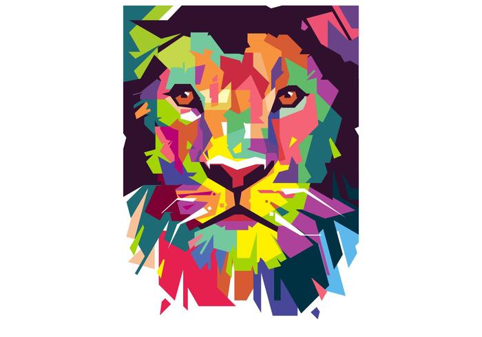 Lion WPAP Vector