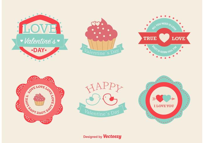 Love and Valentine Vector Labels