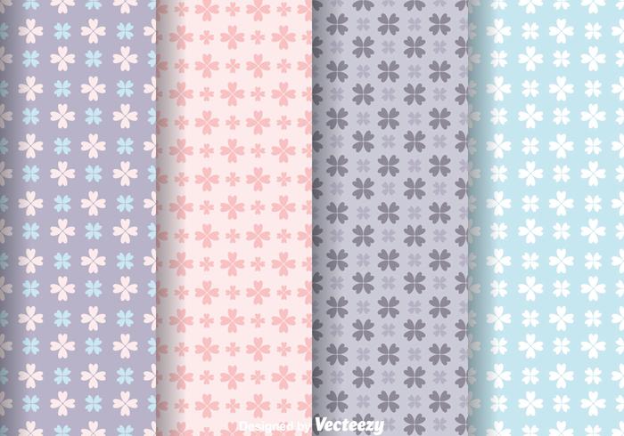 Love Flower Girly Pattern Vectors