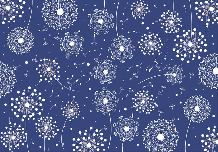 Make a Wish Blowball Pattern Vector