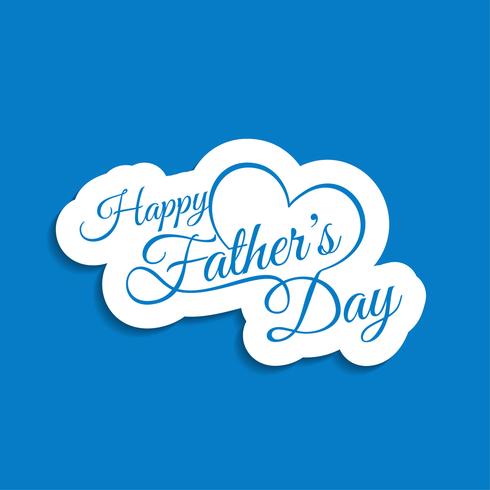Modern Father's day background vector