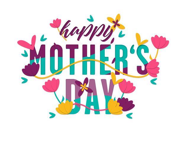 Mothers Day Card Vector