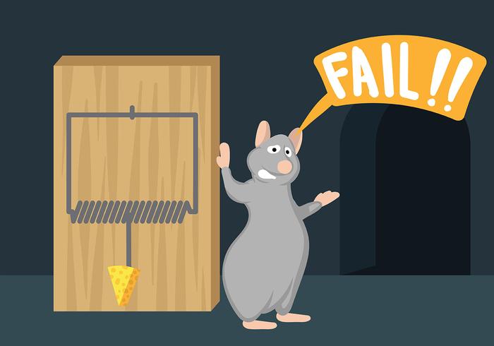 Mouse Trap Illustration Vector