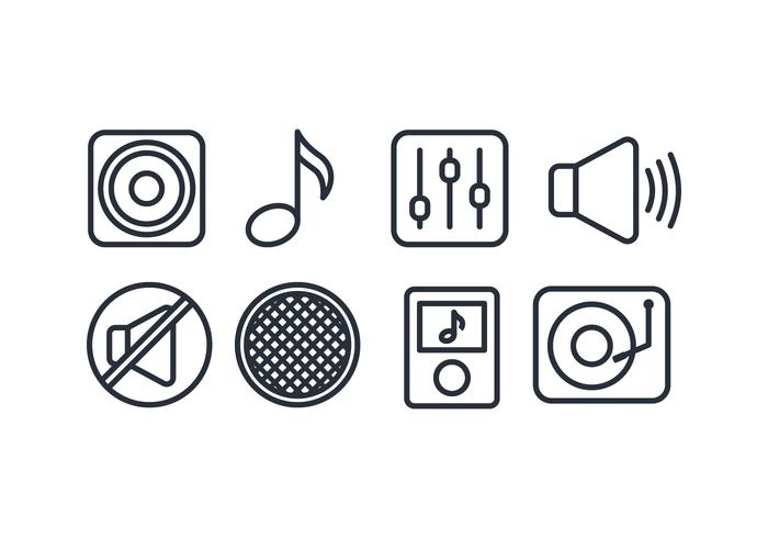 Music Icon Vector Set