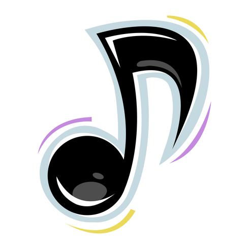 Music notes vector icon