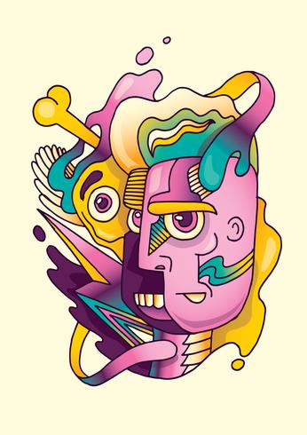 New school tattoo vector