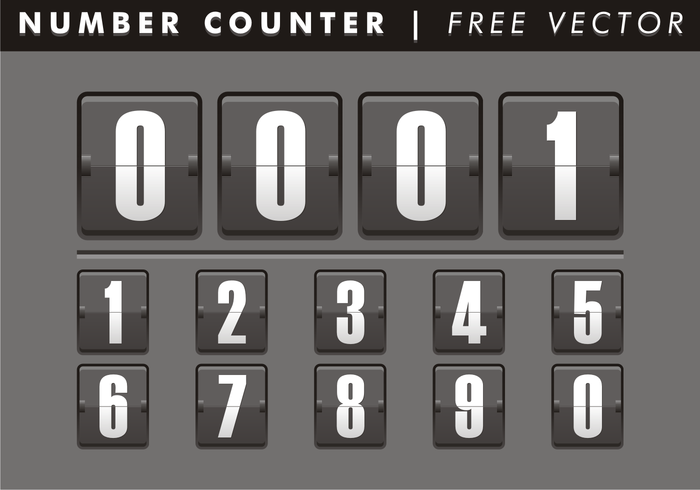 Number Counter Free Vector