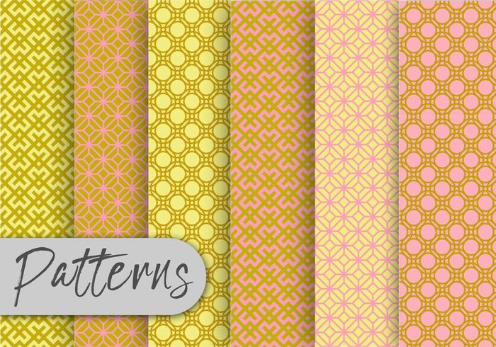 Orient Geometric Pattern Set  vector