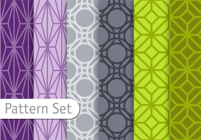 Orient Geometric Pattern Set vector