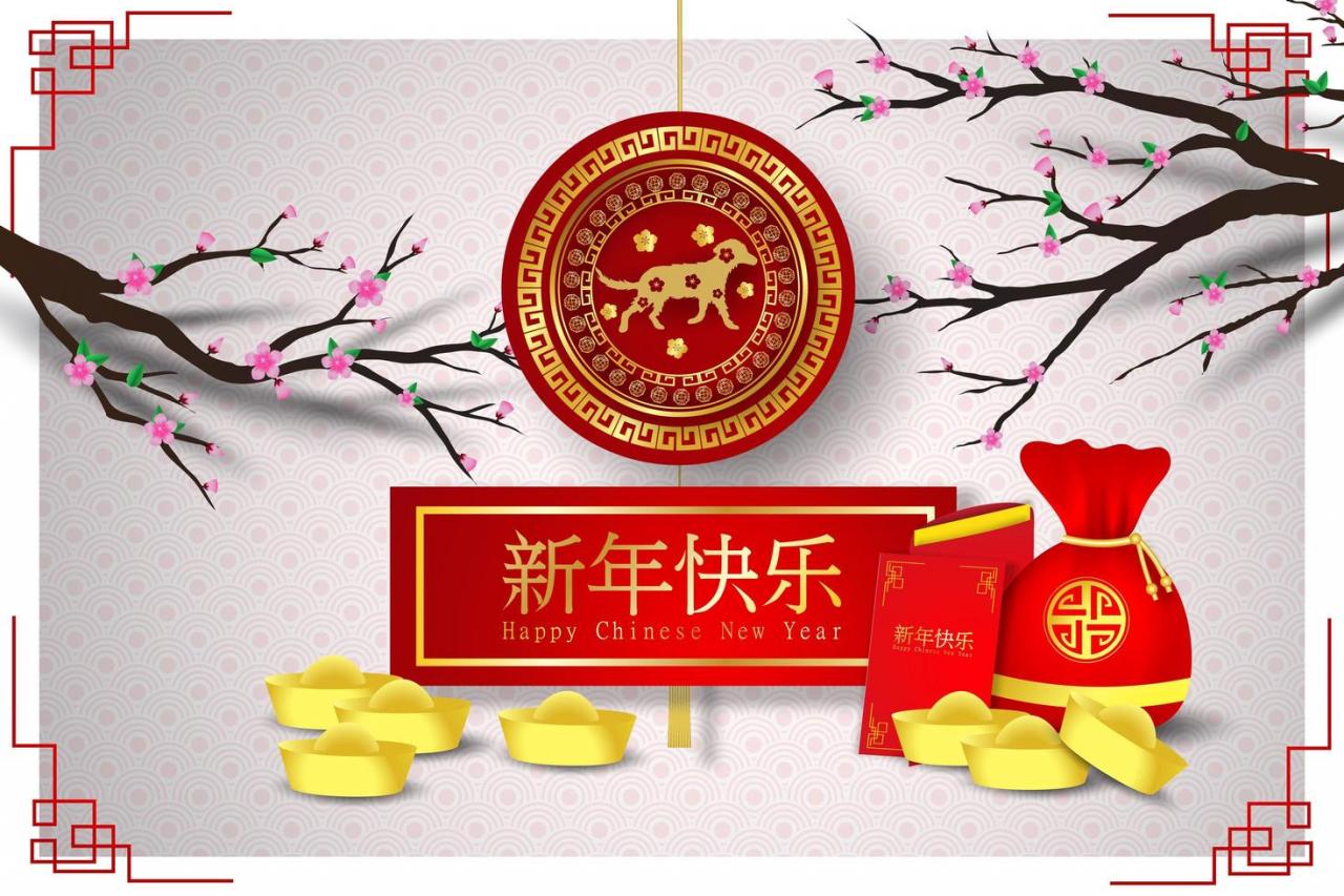 Paper art of Happy Chinese New Year vector