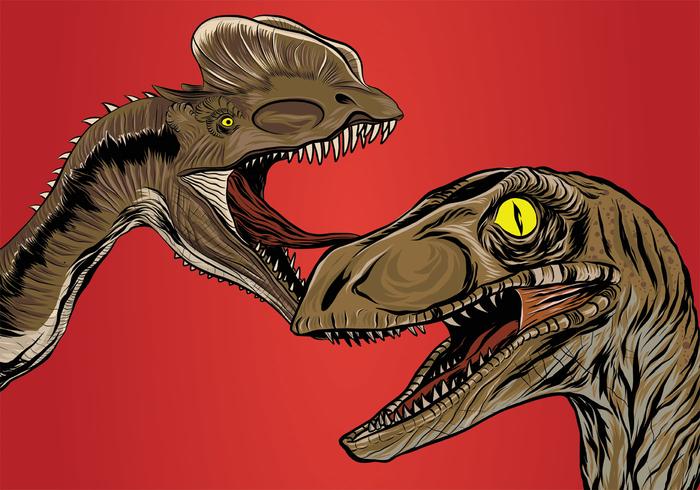 Realistic Dinosaur Vector Design