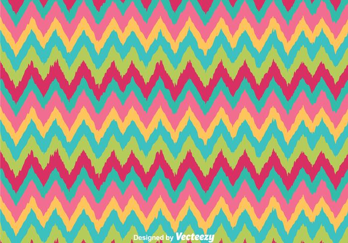 Retro Colors Chevron Pattern vector