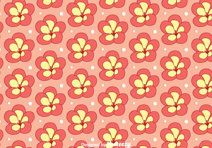 Rhododendron Flower Seamless Pattern Vector