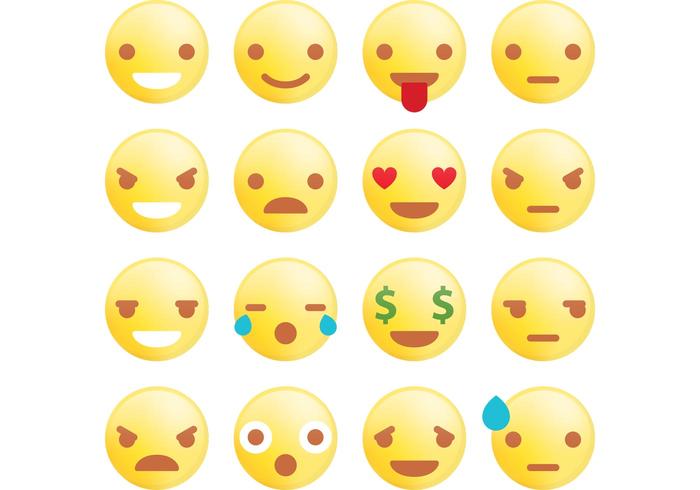 Rounded Emoticon Vectors