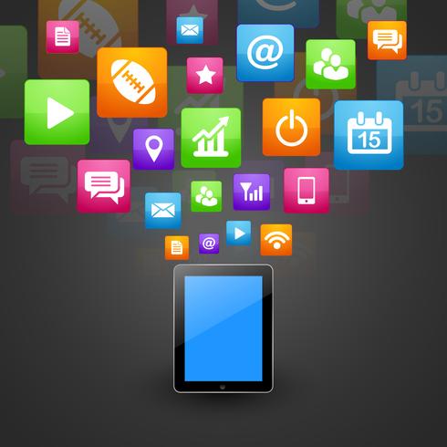 smart phone tablet vector