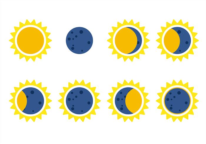 Solar Eclipse Icon Vector