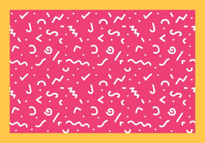 Squiggle Line Seamless Pattern Free Vector