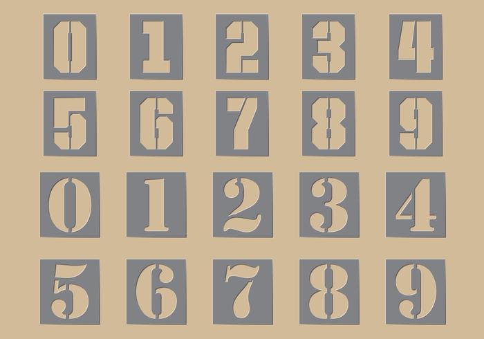 Stencil Number Vectors