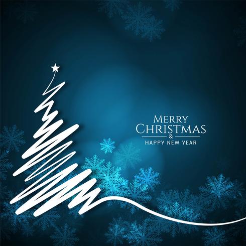 Stylish Merry Christmas festival greeting background vector