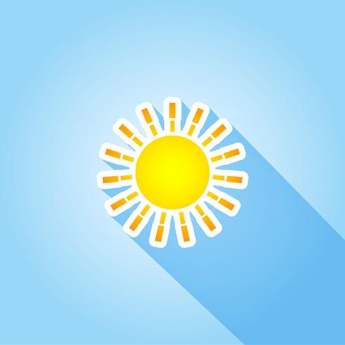 Sun background vector