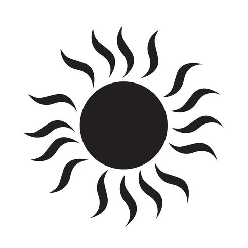 Sun Icon  symbol sign vector