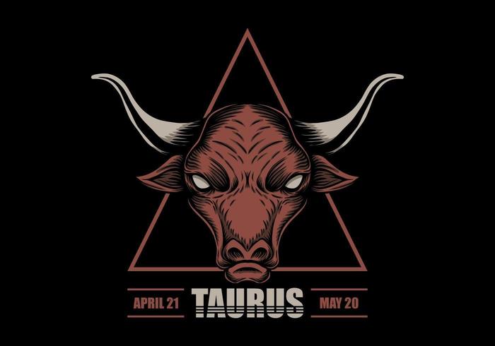 Taurus zodiac sign vector