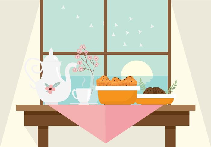 Tea Time Illustration Vector