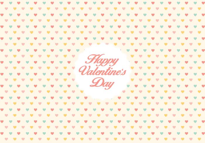 Valentine's day heart pattern background vector