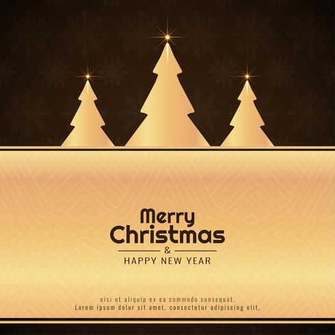 Abstract decorative elegant Merry Christmas background vector
