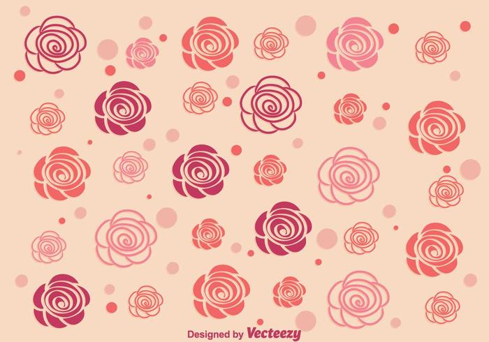 Abstract Roses Background vector