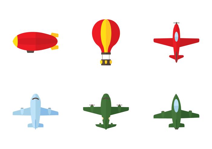 Aircraft Icon Set vector