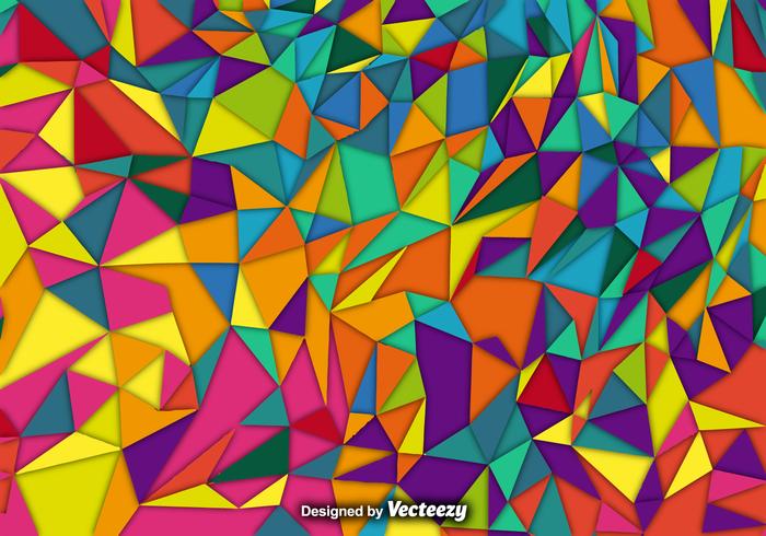 Vector Background With Colorful Polygons