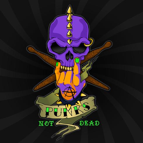 Biker Skull Death Catcher Logo  vector