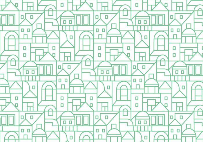 Buildings pattern background vector