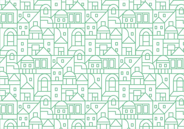 Buildings pattern background vector