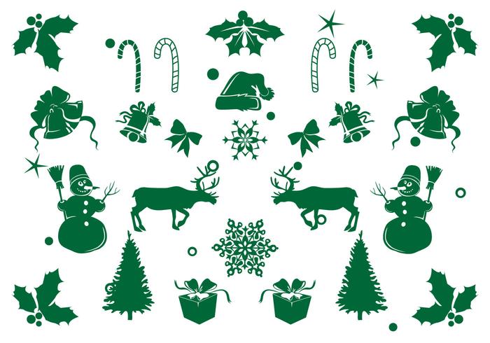 Christmas Element Icon Set vector
