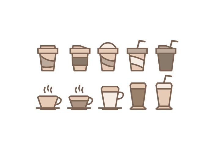 Vector Coffee Cups Icons