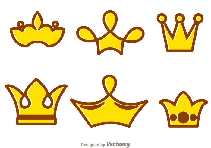 Crown Cartoon Logos vector