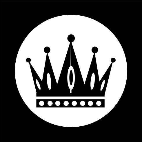 Crown icon vector
