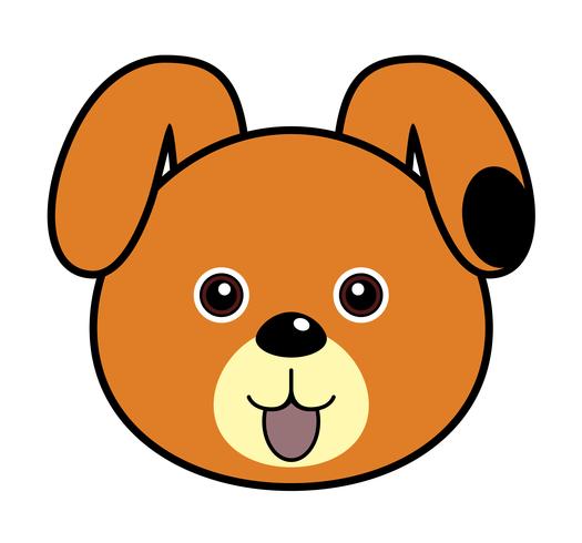 Cute Dog.  vector