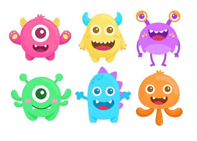 Cute Monsters vector