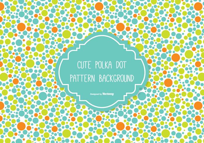 Cute Polka Dot Background vector