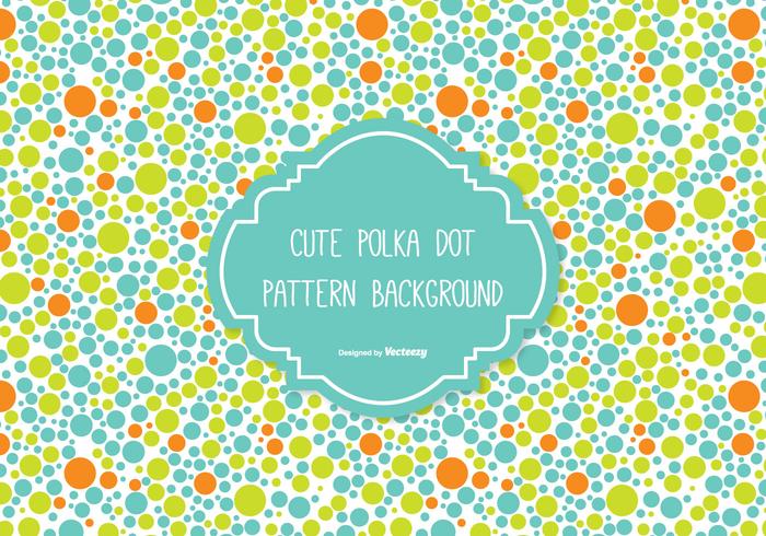 Cute Polka Dot Background vector