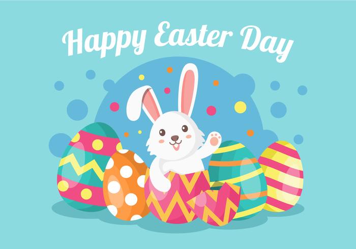 Cute Rabbit Easter  vector