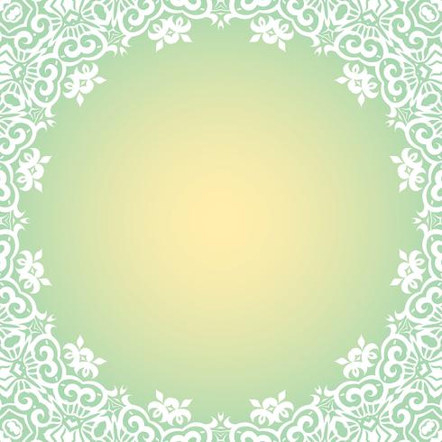 Decorative floral border vector