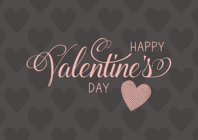 Decorative Happy Valentine's Day background vector