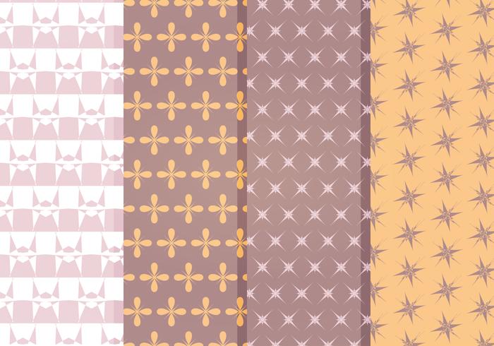 Vector Decorative Star Pattern Set